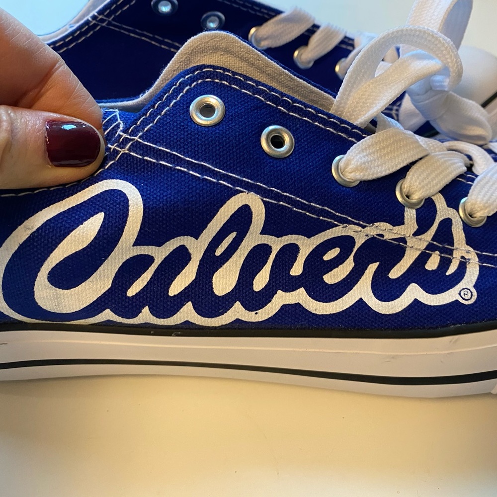 Custom converse-style low tops. Mens 12. Culver’s. Never worn.